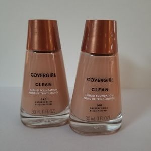 (2) Covergirl Liquid Foundation Natural Biege #140